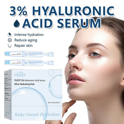 Ultra-Hydrating Serum | 3% Hyaluronic Acid Glass Skin Single-Use Vials Skincare Comfort