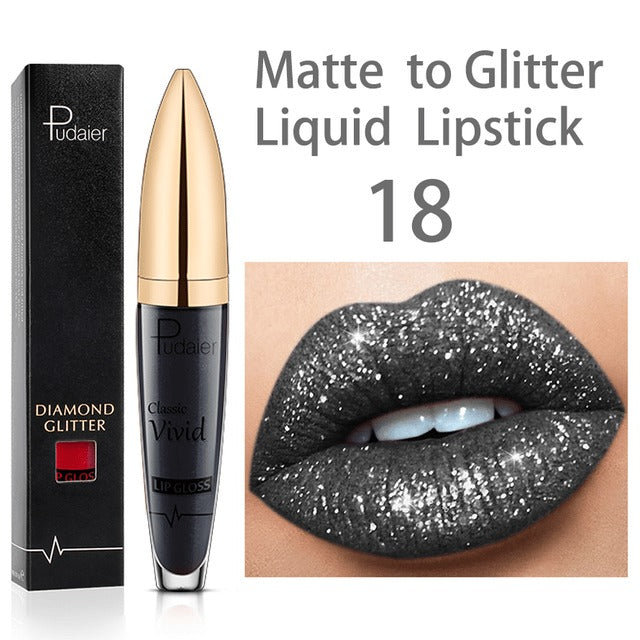 [Free shipping within Europe] Diamond Lip Gloss Matte To Glitter Liquid Lipstick Waterproof🎁