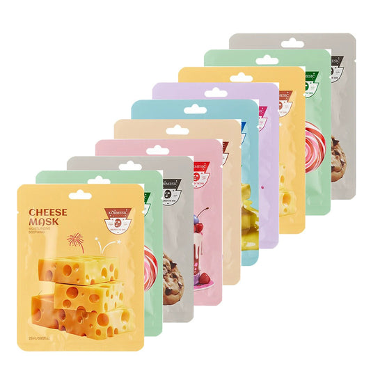 10PCS Fun Facial Mask Anti-drying and Moisturizing