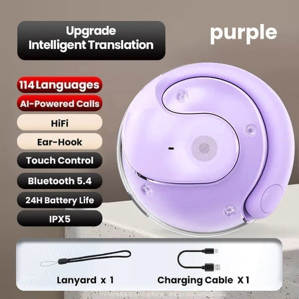 🔥AI Translation Wireless OWS Bluetooth 5.4 Earphones