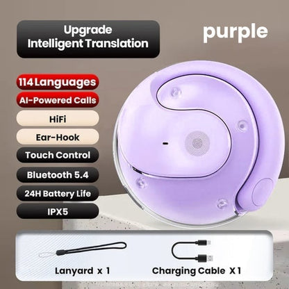 🔥AI Translation Wireless OWS Bluetooth 5.4 Earphones