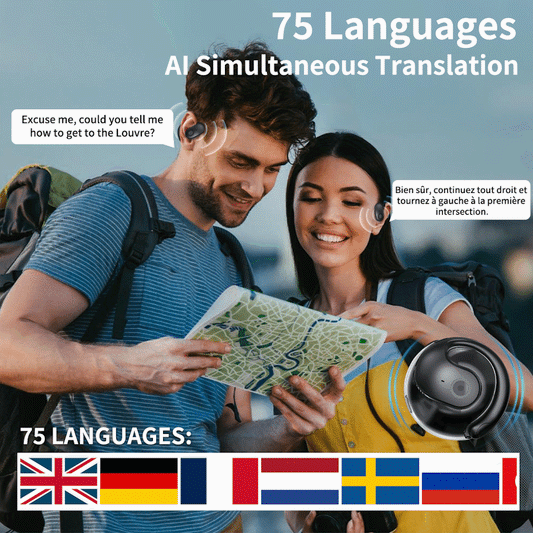 🔥AI Translation Wireless OWS Bluetooth 5.4 Earphones