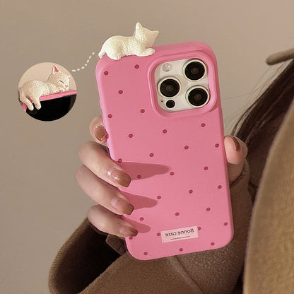 Suitable for iPhone case 3D cat iPhone 16