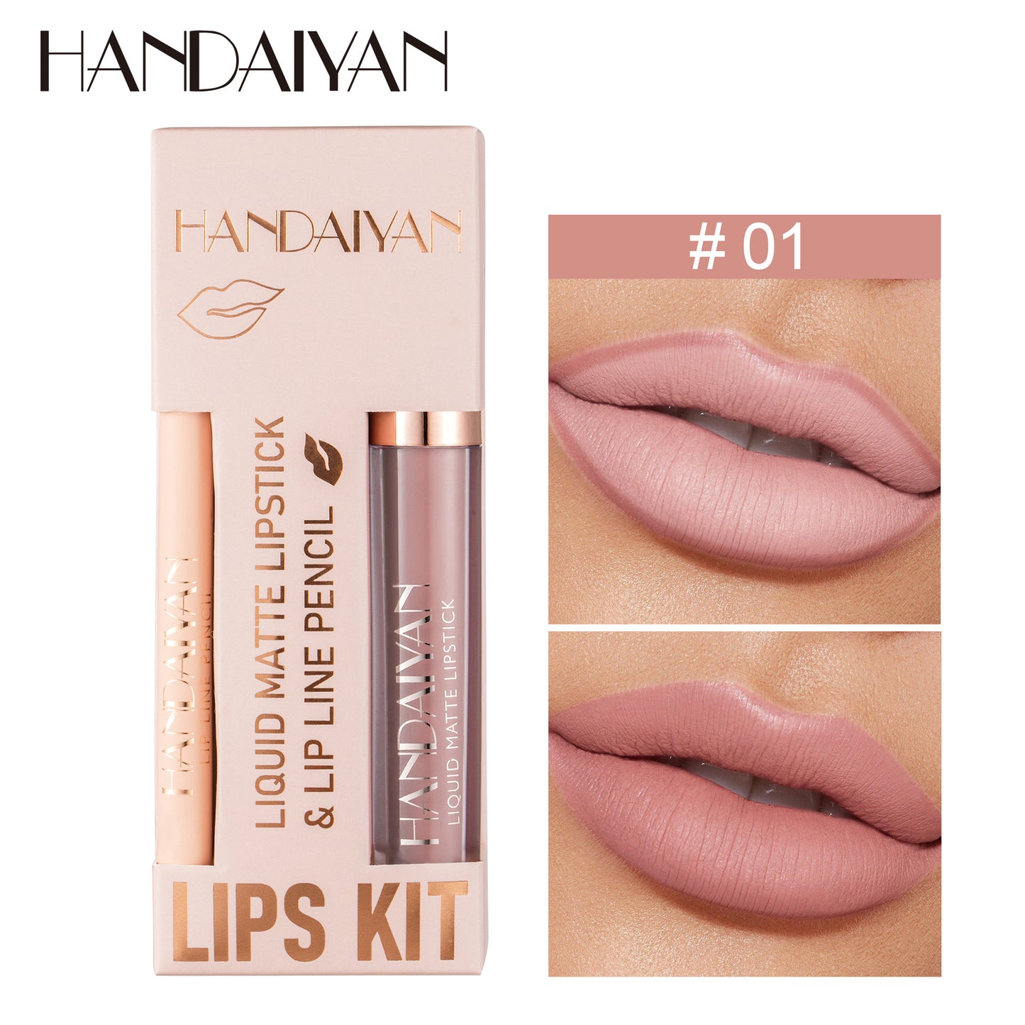 Non-stick Cup Velvety Lipstick Makeup Kit