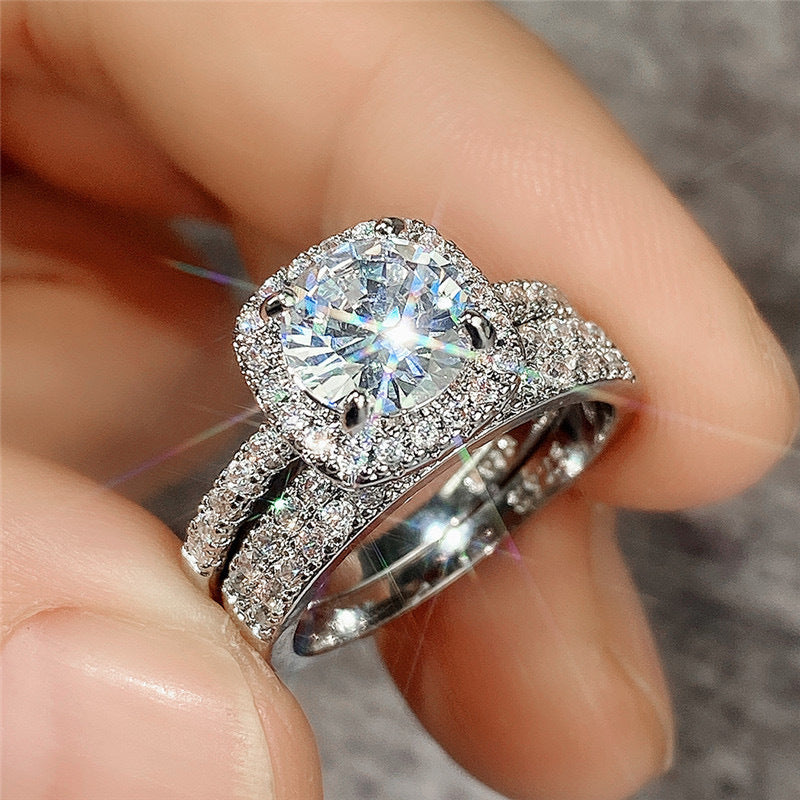 Zirconia luxury ring set