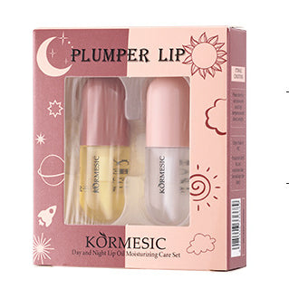 Lip Plumper, Natural Lip Plumper and Lip Care Serum, Lip Enhancer for Fuller, Lip Mask, Beautiful Fuller, Hydrating & Reduce Fine Lines 5.5ML (Day& Night)