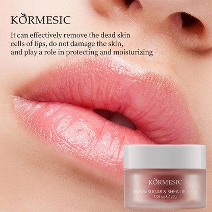 Lip Scrub Brown Sugar and Pure Plant Extracts Lip Cleansing