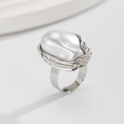 Baroque Shaped Pearl Ring