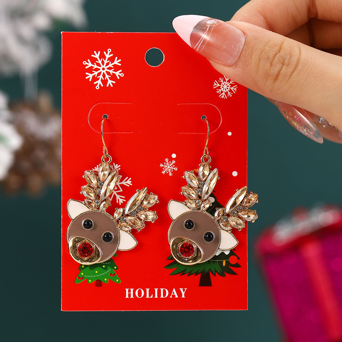Christmas pendant earrings series