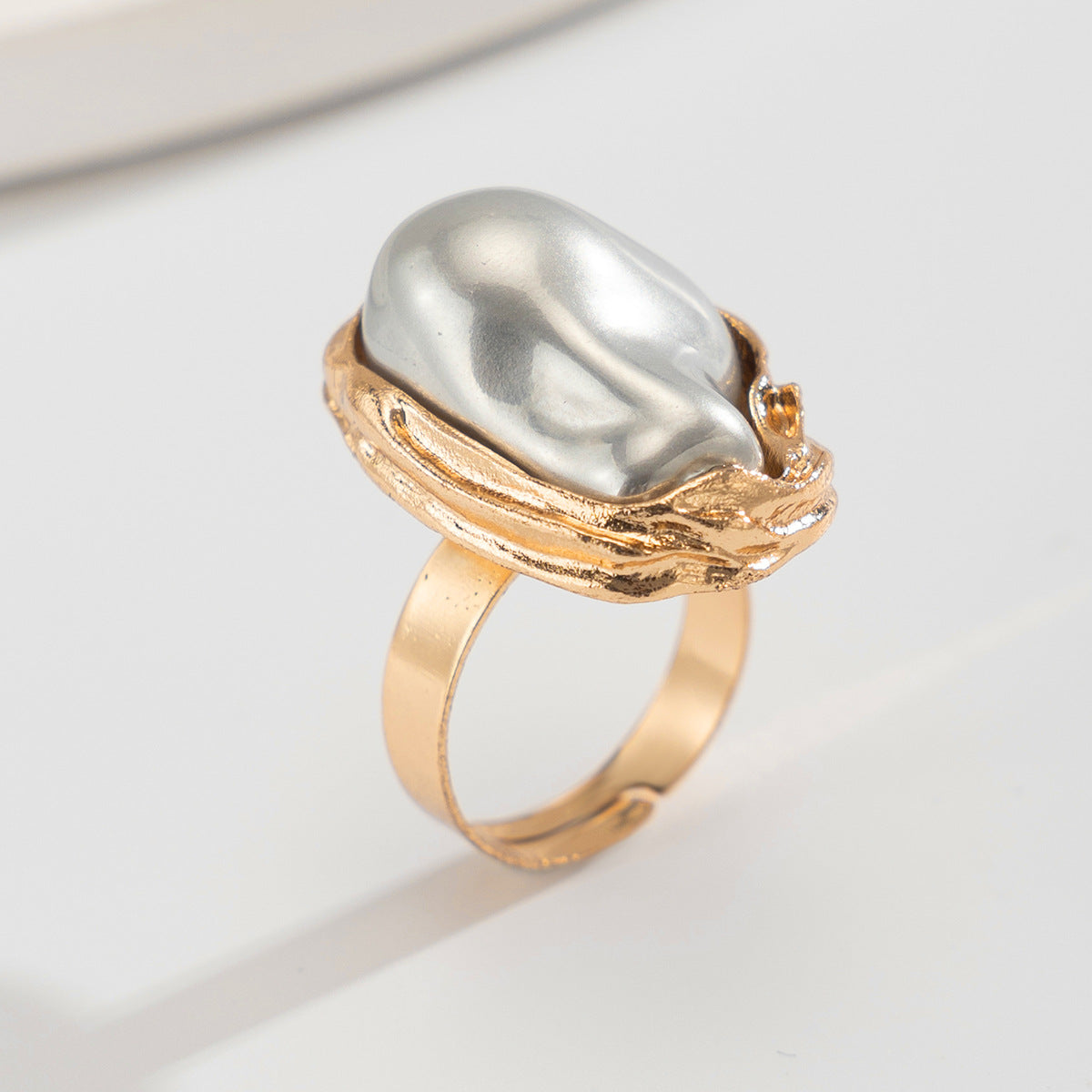 Baroque Shaped Pearl Ring