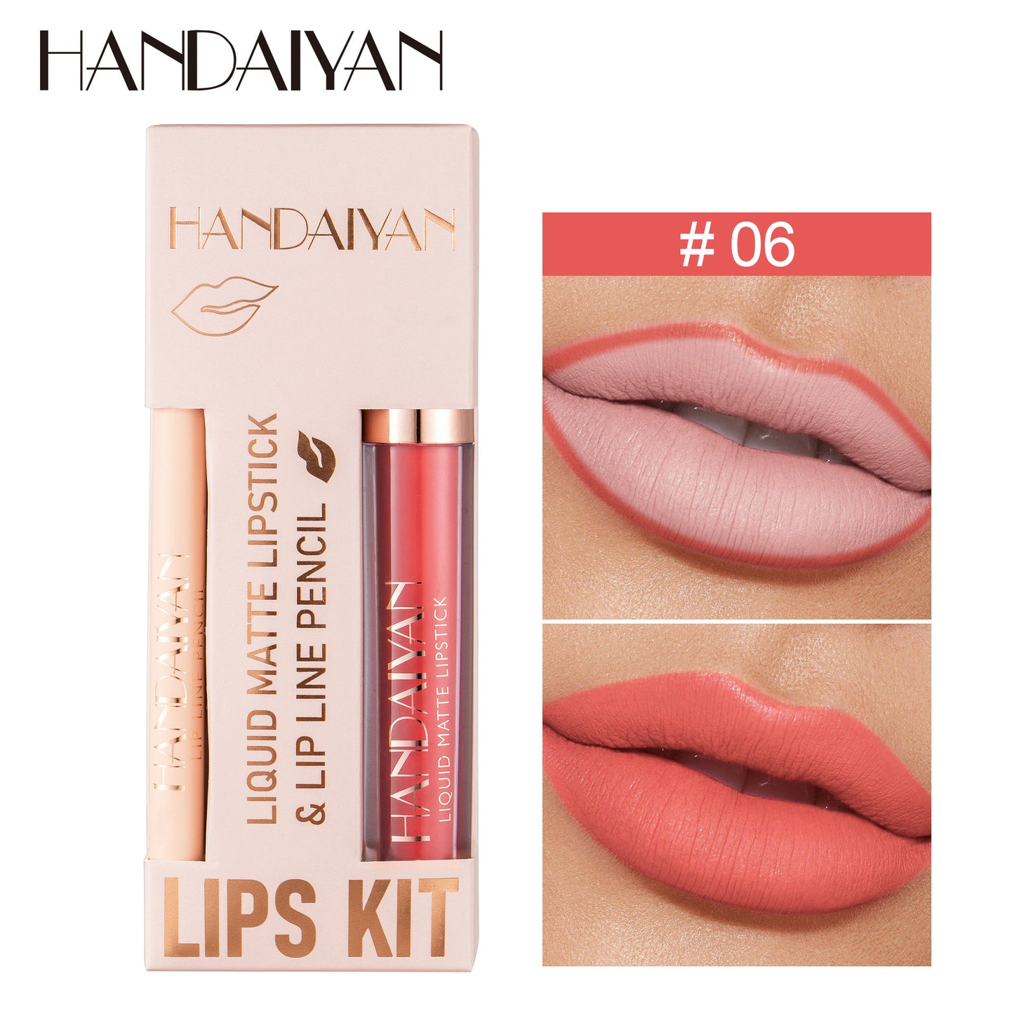 Non-stick Cup Velvety Lipstick Makeup Kit