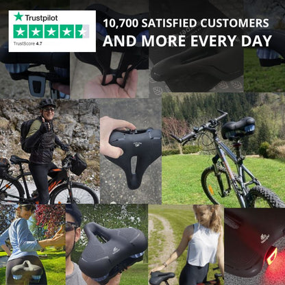 Gel Bike Seat – Ergonomic Comfort with Shock Absorption