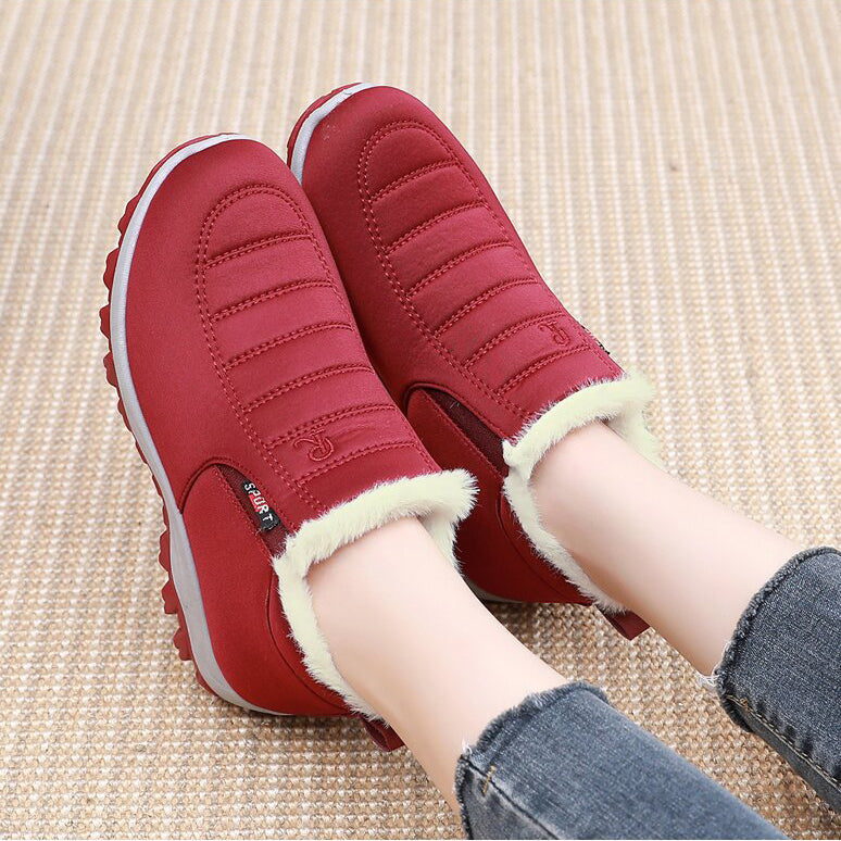 (Free Shipping) Unisex Non-slip Waterproof Snow Wool Boots