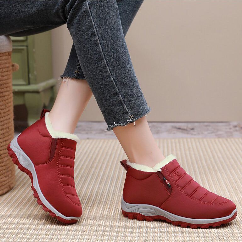 (Free Shipping) Unisex Non-slip Waterproof Snow Wool Boots