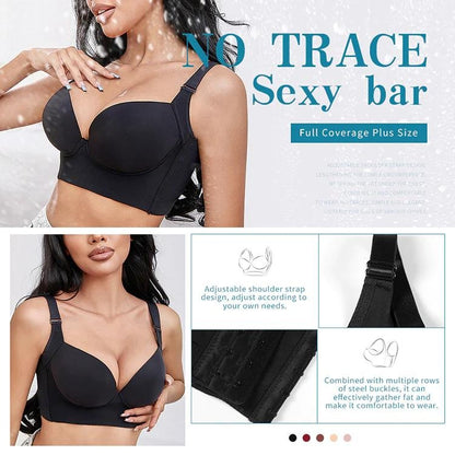 Full-Back Coverage Bra (2PCS)