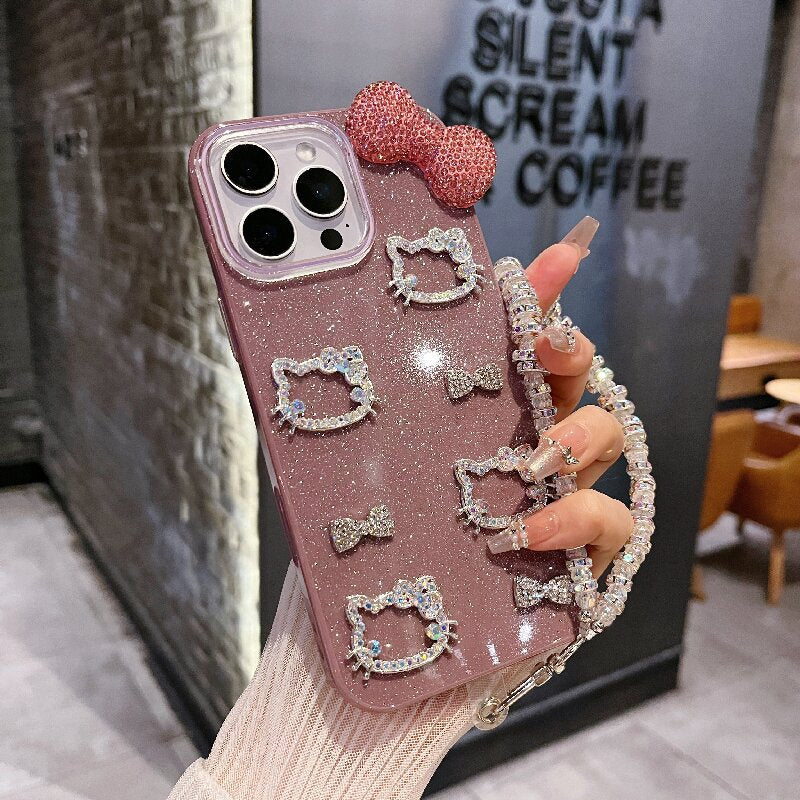 For iPhone case Hello Kitty with bow