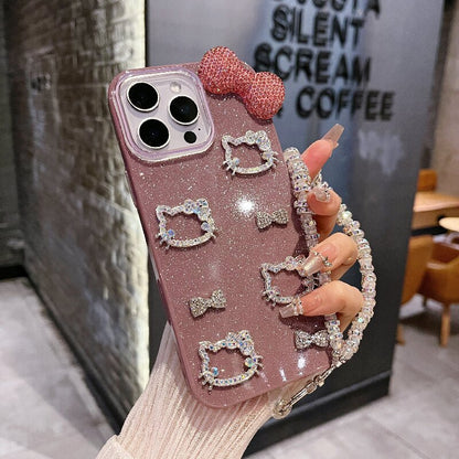 For iPhone case Hello Kitty with bow
