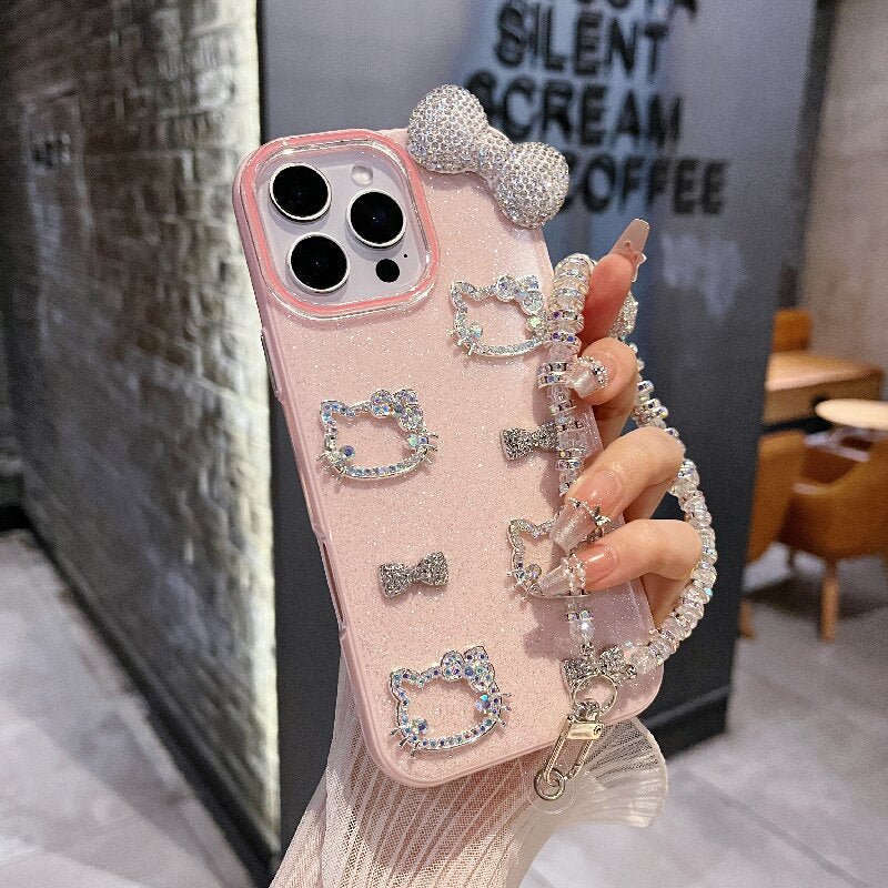 For iPhone case Hello Kitty with bow