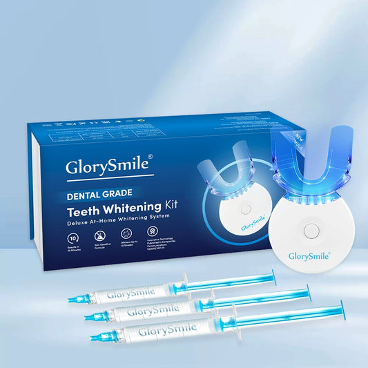 Professional Teeth Whitening Kit with Gels for Sensitive Teeth Remove Stains from Food, Coffee, Smoking, Enamel Safe and Gentle