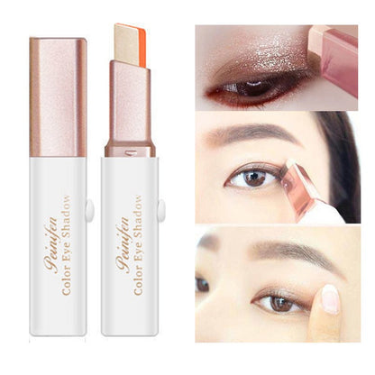 6 Colors Glitter Double Colors Eye Shadow Stick Gradient Eye Makeup