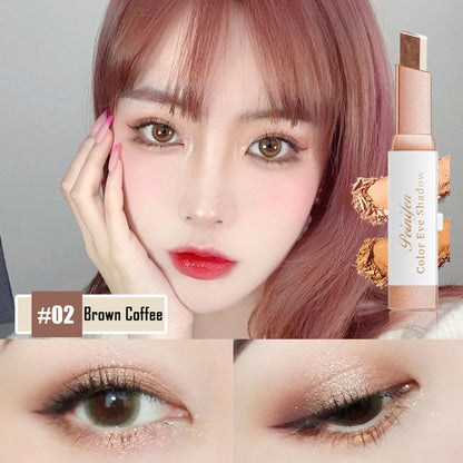 6 Colors Glitter Double Colors Eye Shadow Stick Gradient Eye Makeup
