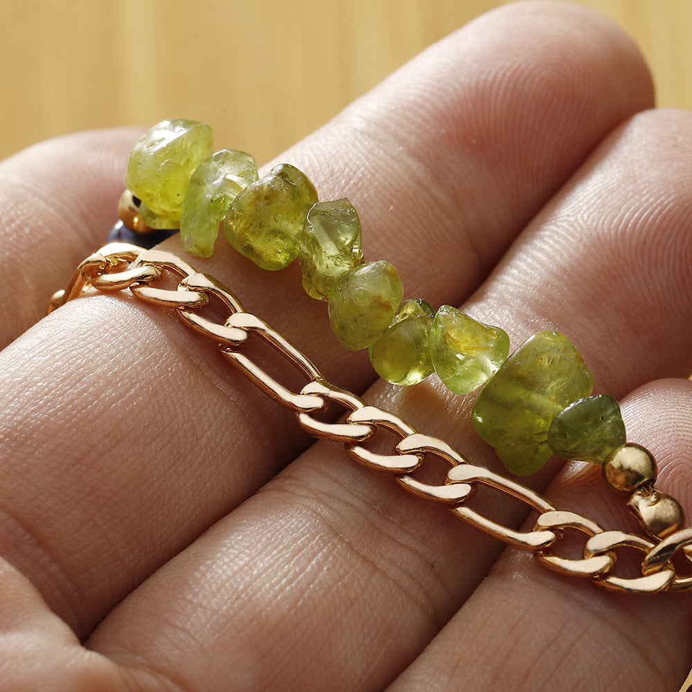 Zodiac Bracelet Hand-woven Peridot Bracelet