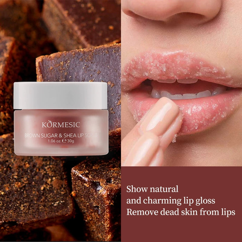 Lip Scrub Brown Sugar and Pure Plant Extracts Lip Cleansing