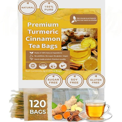 🌹100% Natural Turmeric Ginger Cinnamon Tea