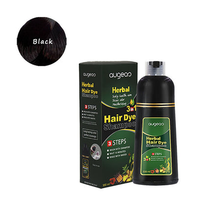 500ML Herbal Natural Plant Conditioning Hair Dye Shampoo