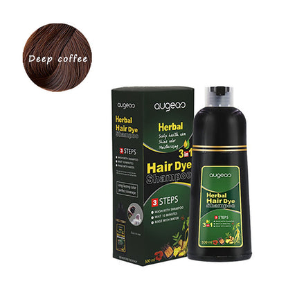 500ML Herbal Natural Plant Conditioning Hair Dye Shampoo