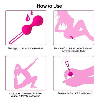 Women Silicone Tightening Exerciser Kegel Ball