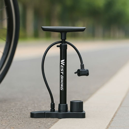 Bike Floor Pump – Gauge & Stable Base