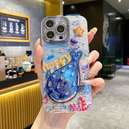 For iPhone case with whale painting