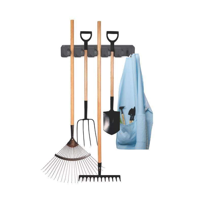 Broom and Mop Wall Mounted Holder