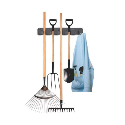 Broom and Mop Wall Mounted Holder