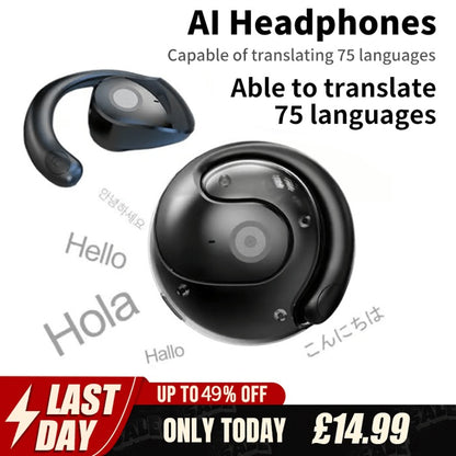 🔥AI Translation Wireless OWS Bluetooth 5.4 Earphones