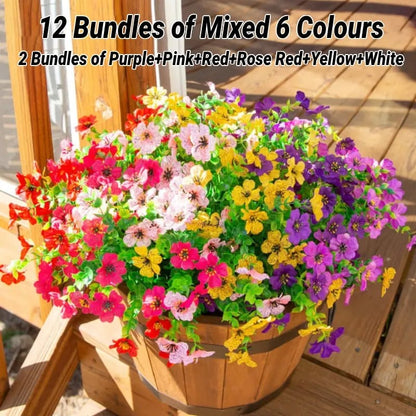 💥Upgraded High-Grade Material💐UV Resistant Fade-Free Colourful Artificial Flower