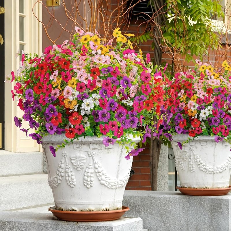 💥Upgraded High-Grade Material💐UV Resistant Fade-Free Colourful Artificial Flower