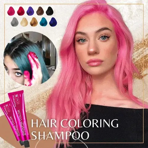 Natural Plant Substance🌈Hair Nourishing Coloring Shampoo