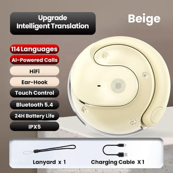 🔥AI Translation Wireless OWS Bluetooth 5.4 Earphones