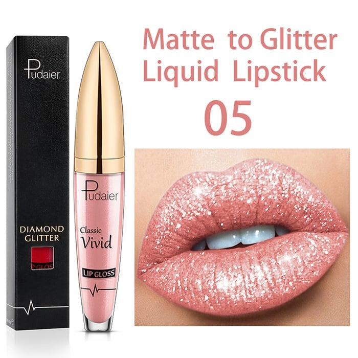 [Free shipping within Europe] Diamond Lip Gloss Matte To Glitter Liquid Lipstick Waterproof🎁