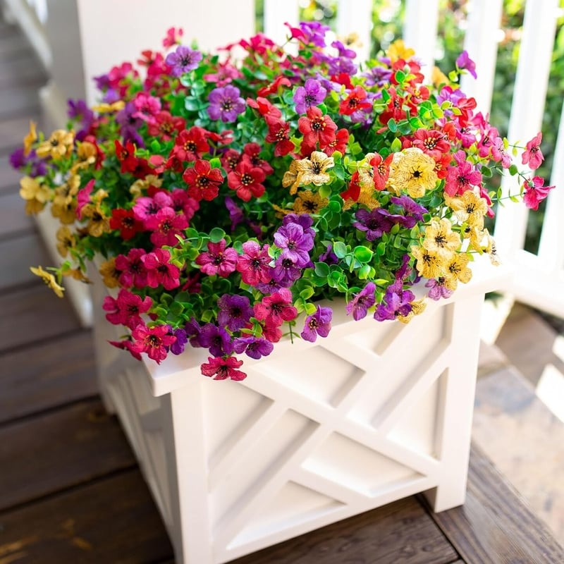 💥Upgraded High-Grade Material💐UV Resistant Fade-Free Colourful Artificial Flower