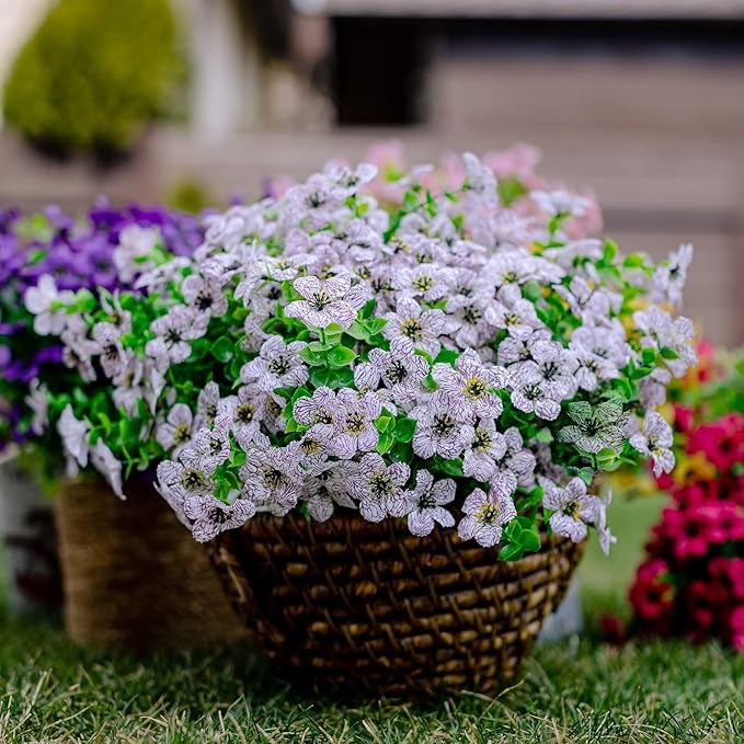 💥Upgraded High-Grade Material💐UV Resistant Fade-Free Colourful Artificial Flower