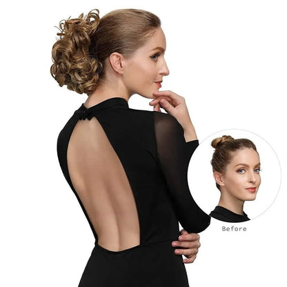 Clip-In Messy Curly Hair Bun Extension