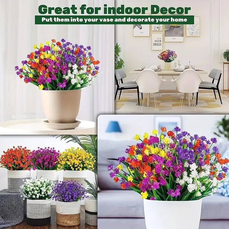💥Upgraded High-Grade Material💐UV Resistant Fade-Free Colourful Artificial Flower