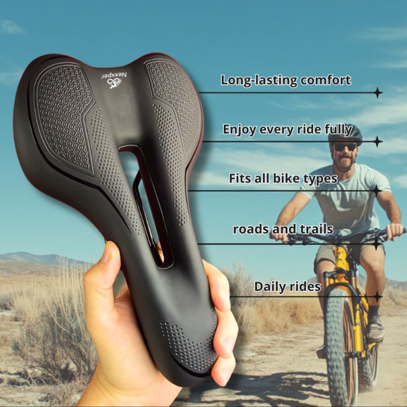 Gel Bike Seat – Ergonomic Comfort with Shock Absorption