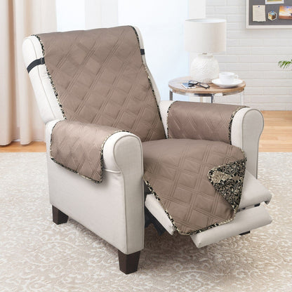 Extra Large Quilted Recliner Protector With Pockets