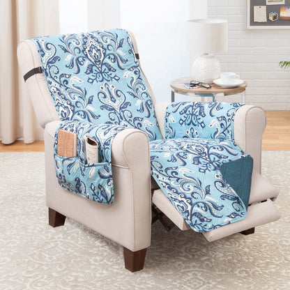 Extra Large Quilted Recliner Protector With Pockets