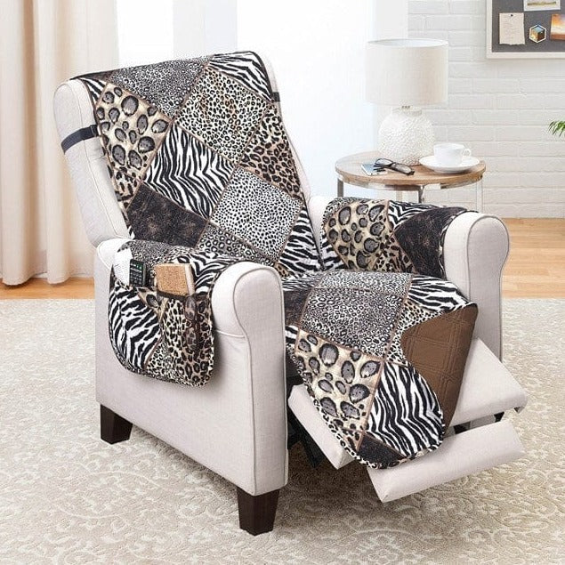 Extra Large Quilted Recliner Protector With Pockets