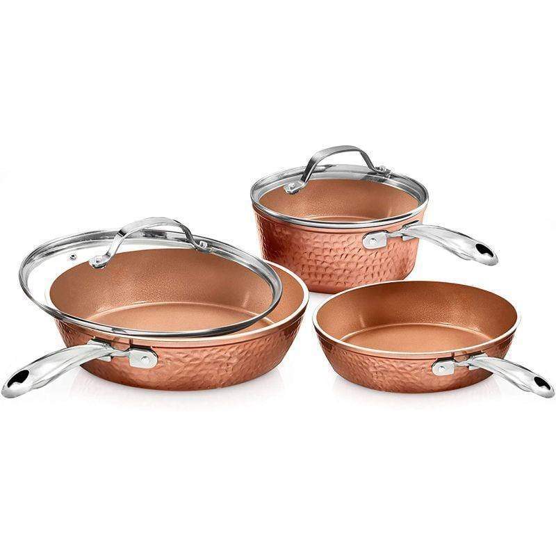 Hammered 5 Piece Non Stick Cookware